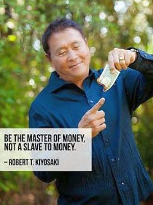 thextraordinarionly be the master of money quote by Robert Kiyosaki