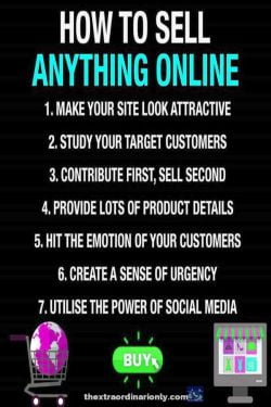 thextraordinarionly 7 steps to create a successful online business, how to sell anything online