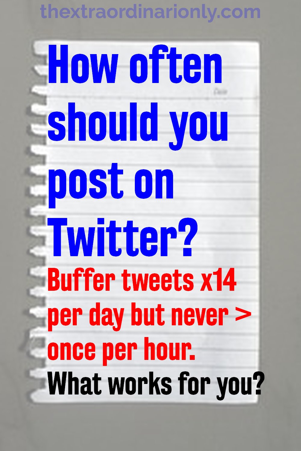 how often should you post on Twitter to favor half-life of a post on Twitter
