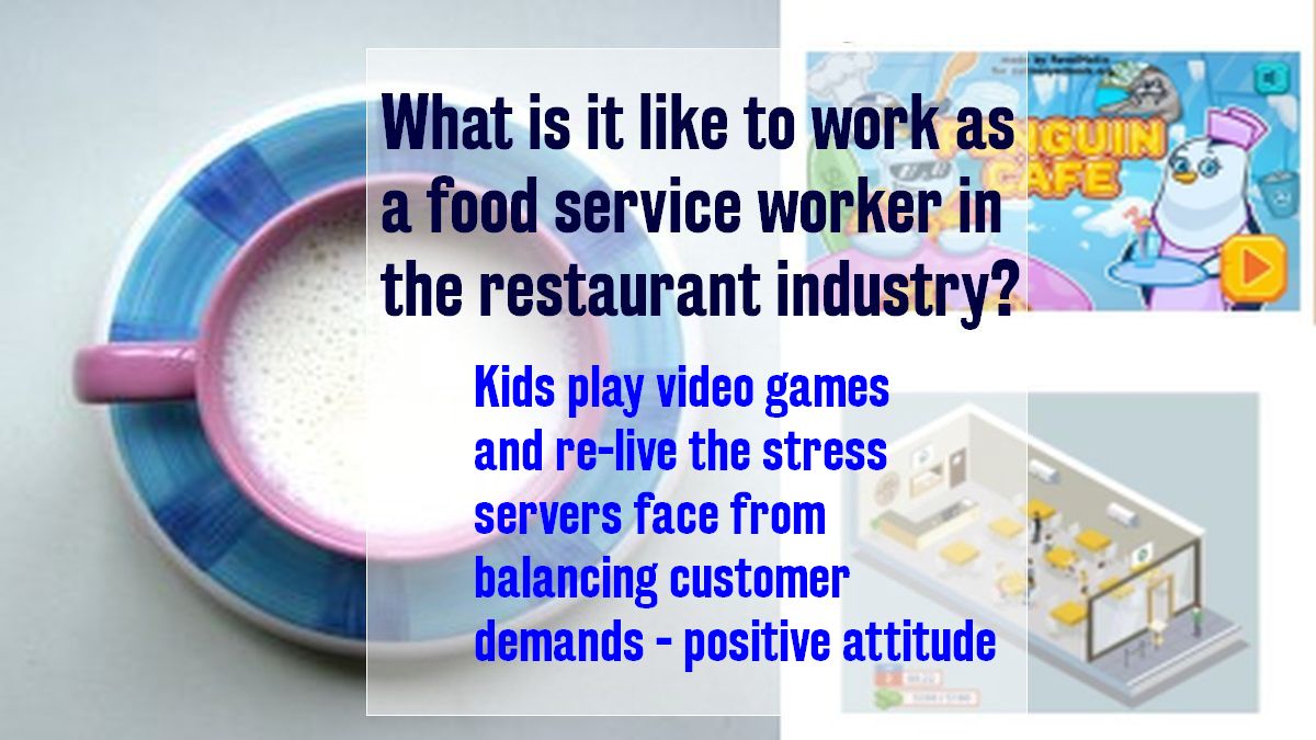 kids play video games learn restaurant business work